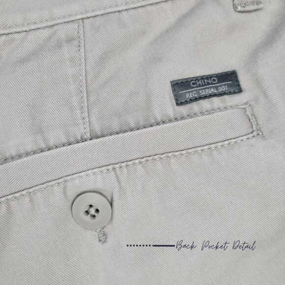 M&S KHAKIS / BEIGE CHINO PANTS FOR MEN - Picture 7 of 8
